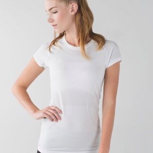 lululemon swiftly tech short sleeve white